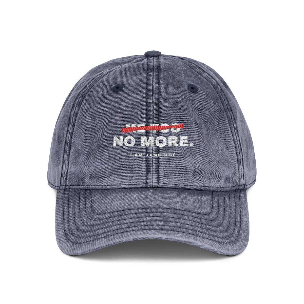 Me Too. No More. Vintage Cap (Embroidery)