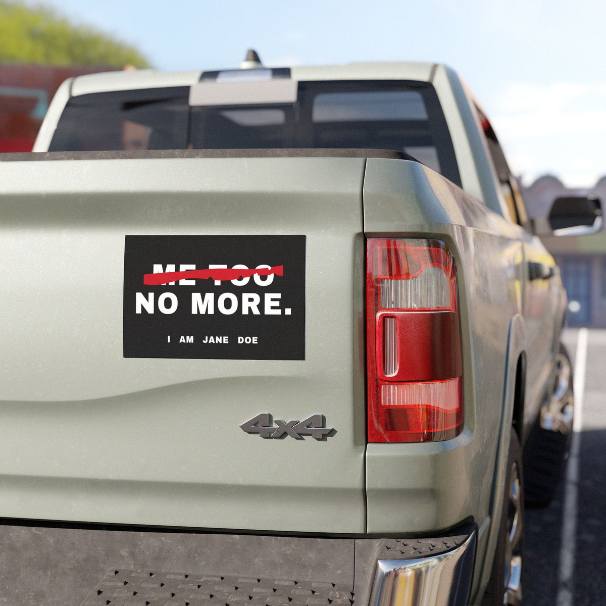 Me Too. No More. Car Magnets
