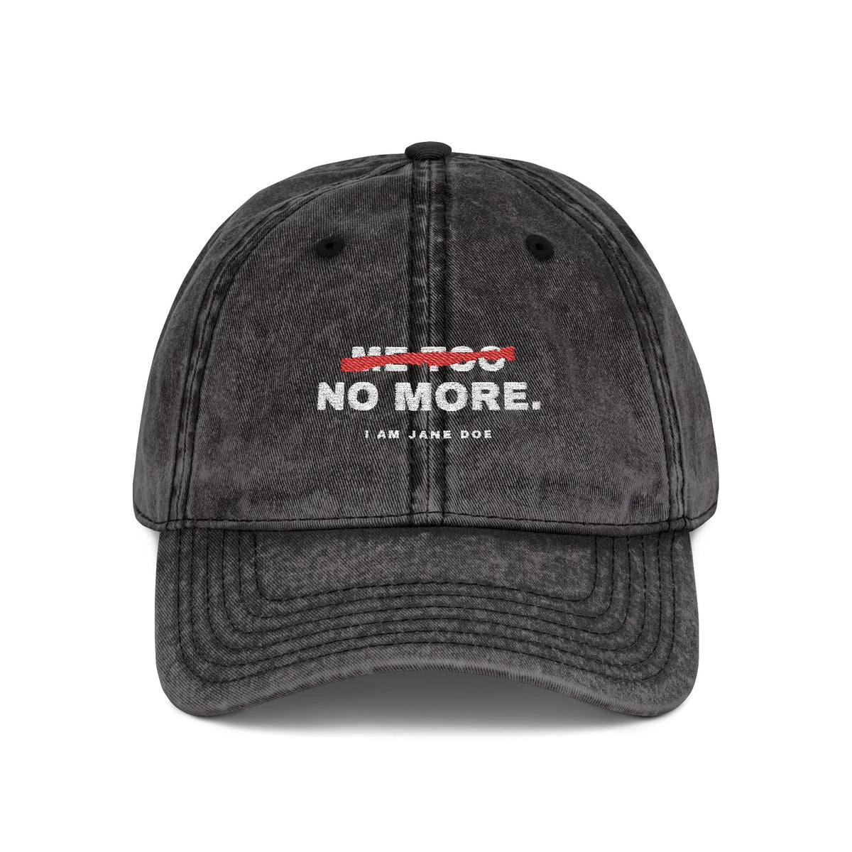 Me Too. No More. Vintage Cap (Embroidery)