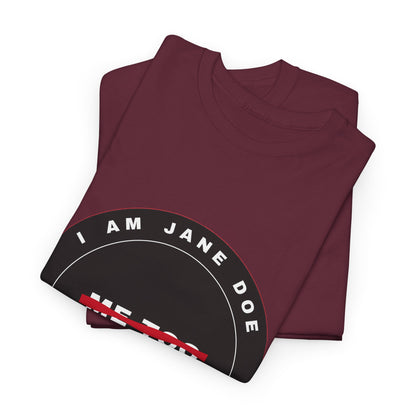 Me Too. No More. Seal Unisex Heavy Cotton Tee