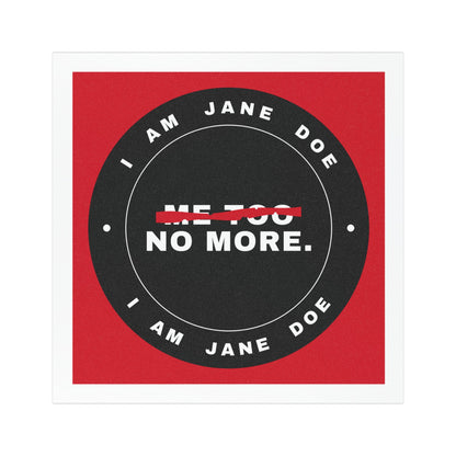 Me Too. No More. Badge Car Magnets