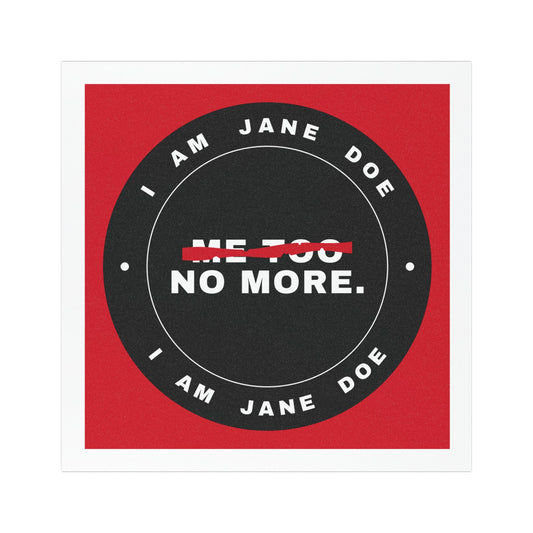 Me Too. No More. Badge Car Magnets