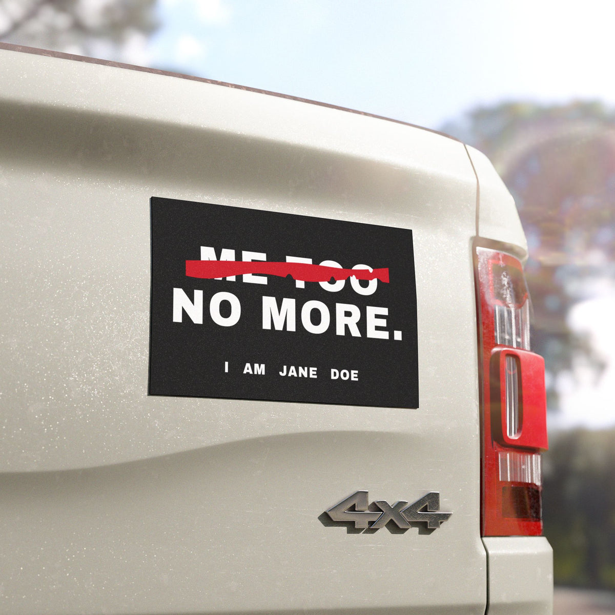Me Too. No More. Car Magnets