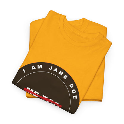 Me Too. No More. Seal Unisex Heavy Cotton Tee