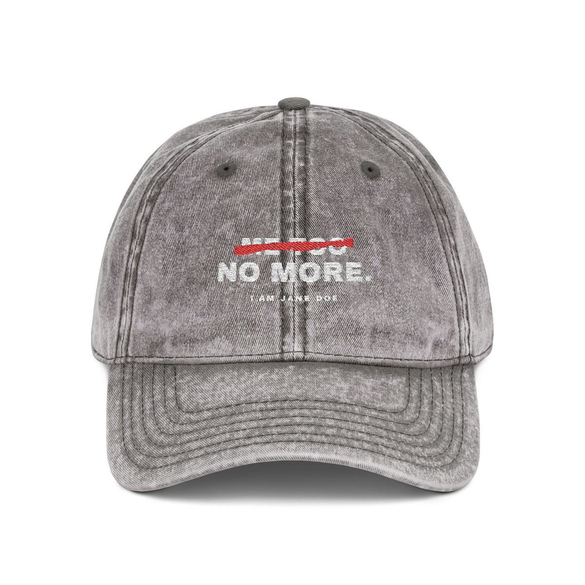 Me Too. No More. Vintage Cap (Embroidery)