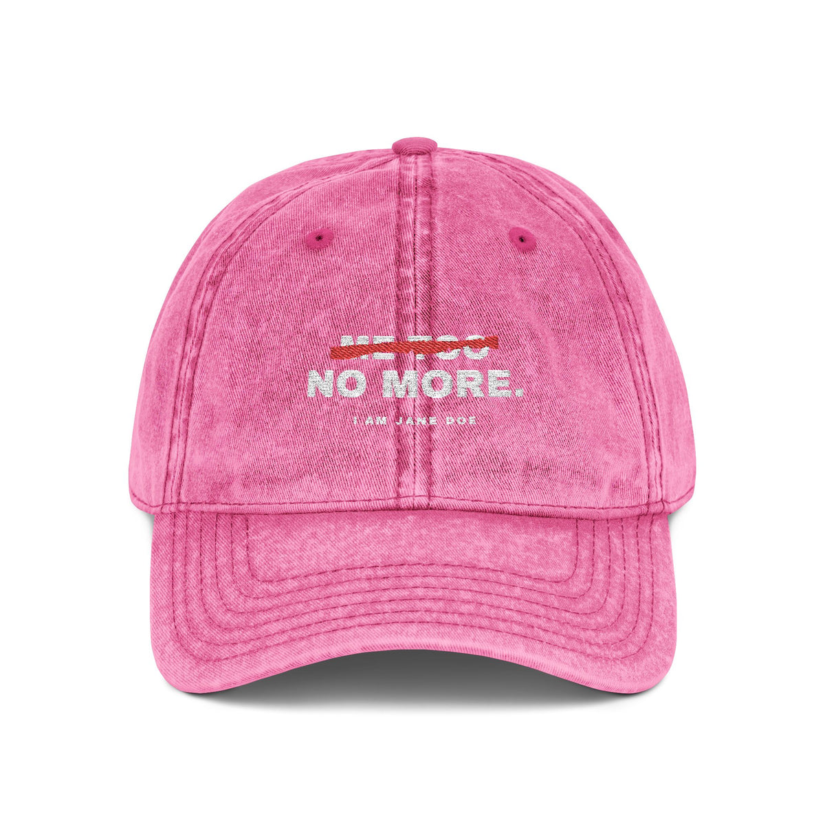 Me Too. No More. Vintage Cap (Embroidery)